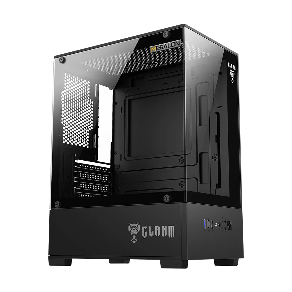 Gabinete Clanm Night Megalon Micro-ATX Mini Tower Preto