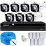 Kit Cftv 7 Câmeras Ip Intelbras Nvd 1408p S/hd