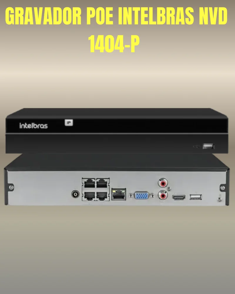 Kit Cftv 3 Câmeras Ip Vipc 1230b Intelbras Nvd 1404p S/hd