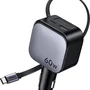 Carregador Rápido Veicular Carro Retrátil Ugreen Nexode 60w Pps Pd Qc 3.0