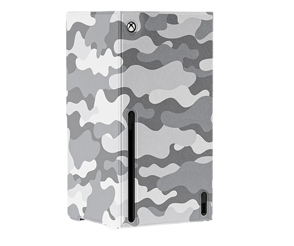 Capa Magnética XBOX Series X - Estilo Cinza Camuflado Capa Magnética XBOX Series X - Estilo Cinza Camuflado