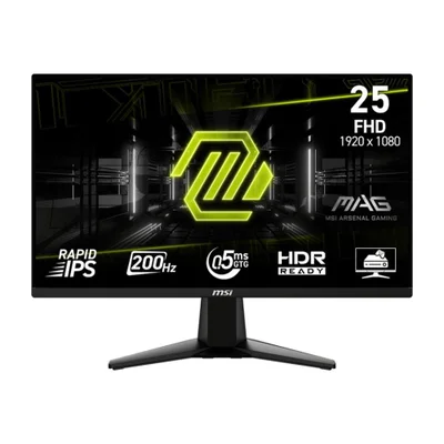 Monitor Gamer Msi 24.5" 200hz 0.5ms Full Hd Amd Freesync Premium 1920x1080 Preto