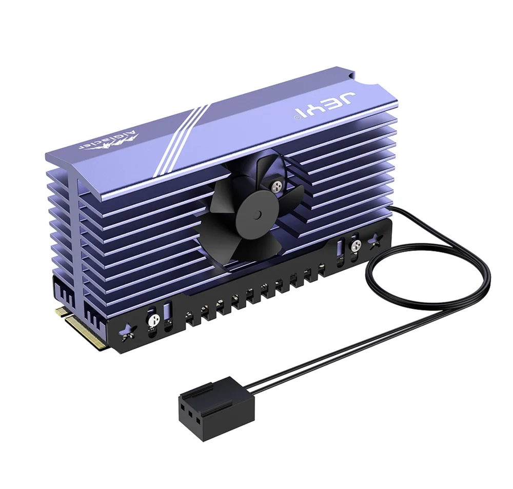 Dissipador De Calor De Alumínio Para SSD M.2 2280 Com Ventoinha Dissipador De Calor De Alumínio Para SSD M.2 2280 Com Ventoinha
