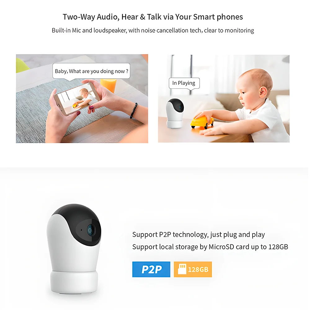 Câmera Aoni P06 Ptz Inteligente 3mp Wifi Visão Noturna Câmera Aoni P06 Ptz Inteligente 3mp Wifi Visão Noturna
