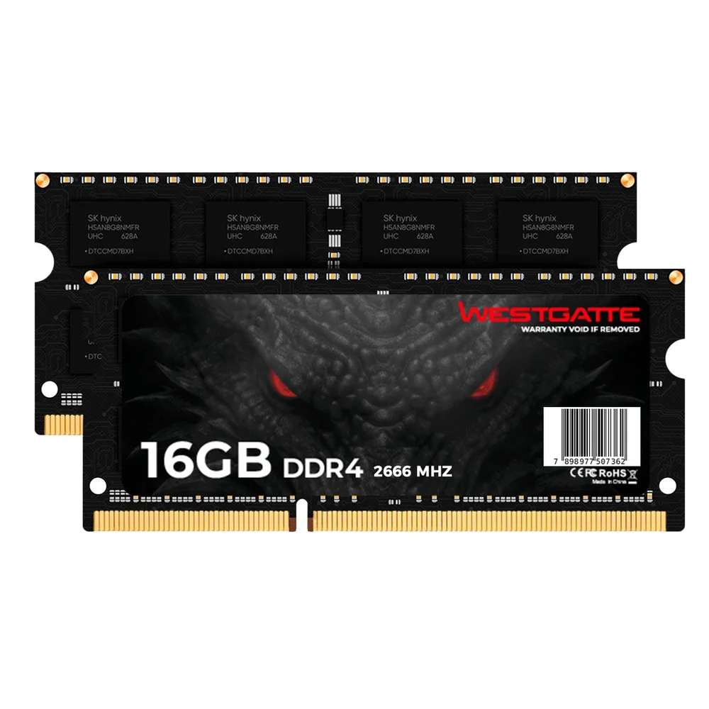 Memória Ram Ddr4 16gb 2666mhz Westgatte Notebook