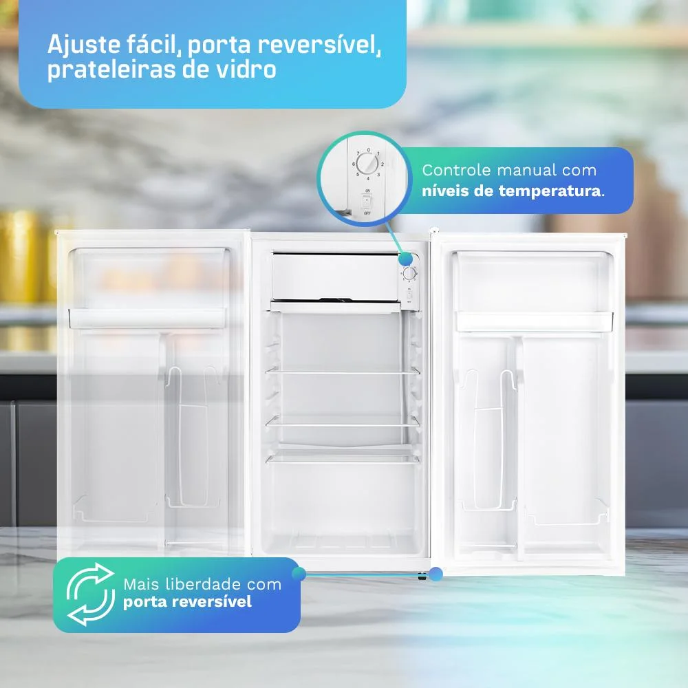 Frigobar Hq 93 Litros Branco Bc-93 Frigobar Hq 93 Litros Branco Bc-93