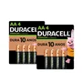 Kit Duracell Com 8 Pilhas Recarregáveis Aa Pequena