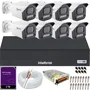 Kit 8 Câmeras Full Color C/áudio Dvr Intelbras 8ch 2TB Purple
