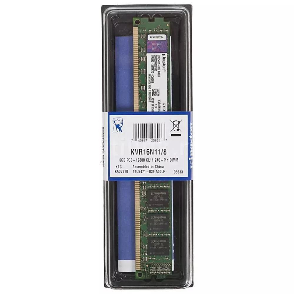 Memoria Desktop Ddr3 8GB Kingston 1600mhz Kvr16n11/8 Memoria Desktop Ddr3 8GB Kingston 1600mhz Kvr16n11/8