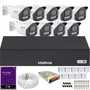 Kit 9 Câmeras Full Color C/áudio Dvr Intelbras 16ch 2TB Purple