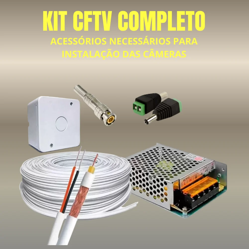 Kit 9 Câmeras Full Color C/áudio Dvr Intelbras 16ch 2TB Purple