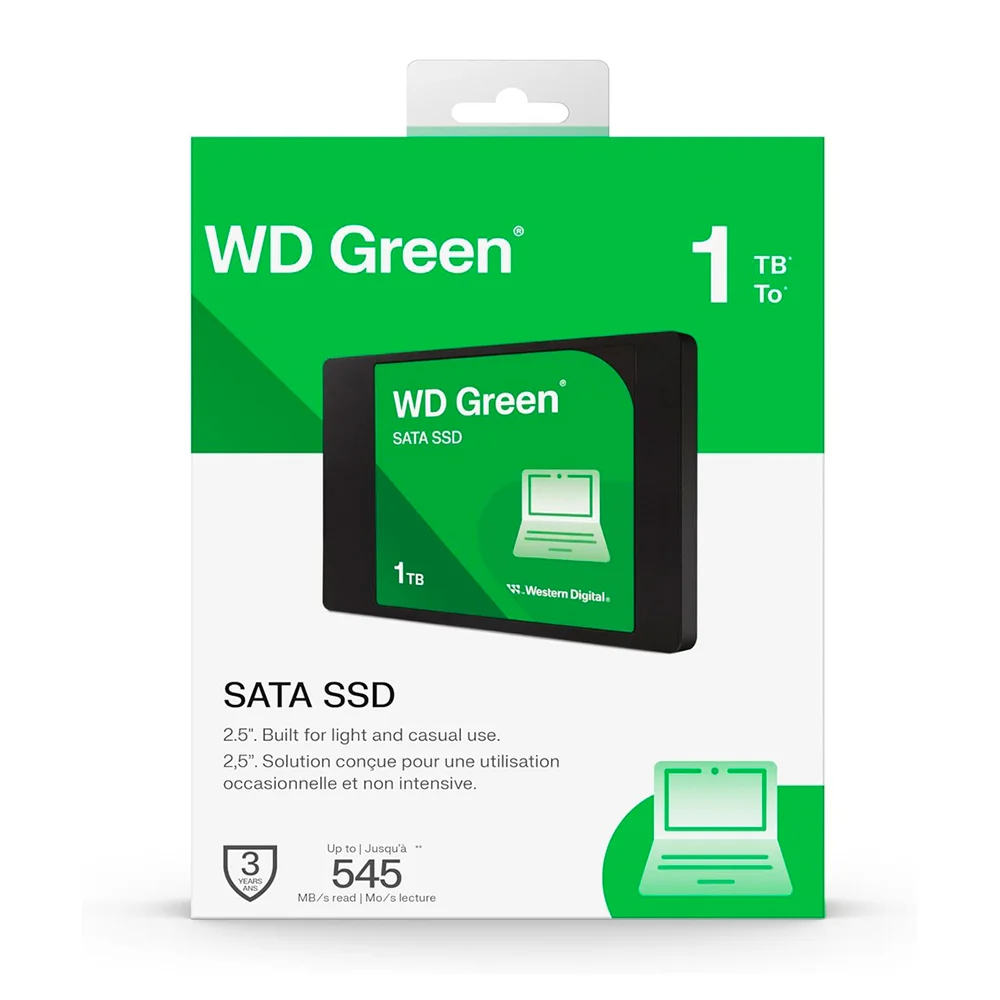 SSD Wd Green 1TB Sata3 2.5 Velocidade 545mbs Pra PC Notebook SSD Wd Green 1TB Sata3 2.5 Velocidade 545mbs Pra PC Notebook