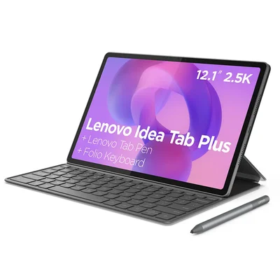 Tablet Lenovo Idea Tab Plus Cinza Com 12.1”, Wi-fi, Octa Core, 8GB, 128GB, Caneta E Case Com Teclado Integrado Zag70943br - Bivolt