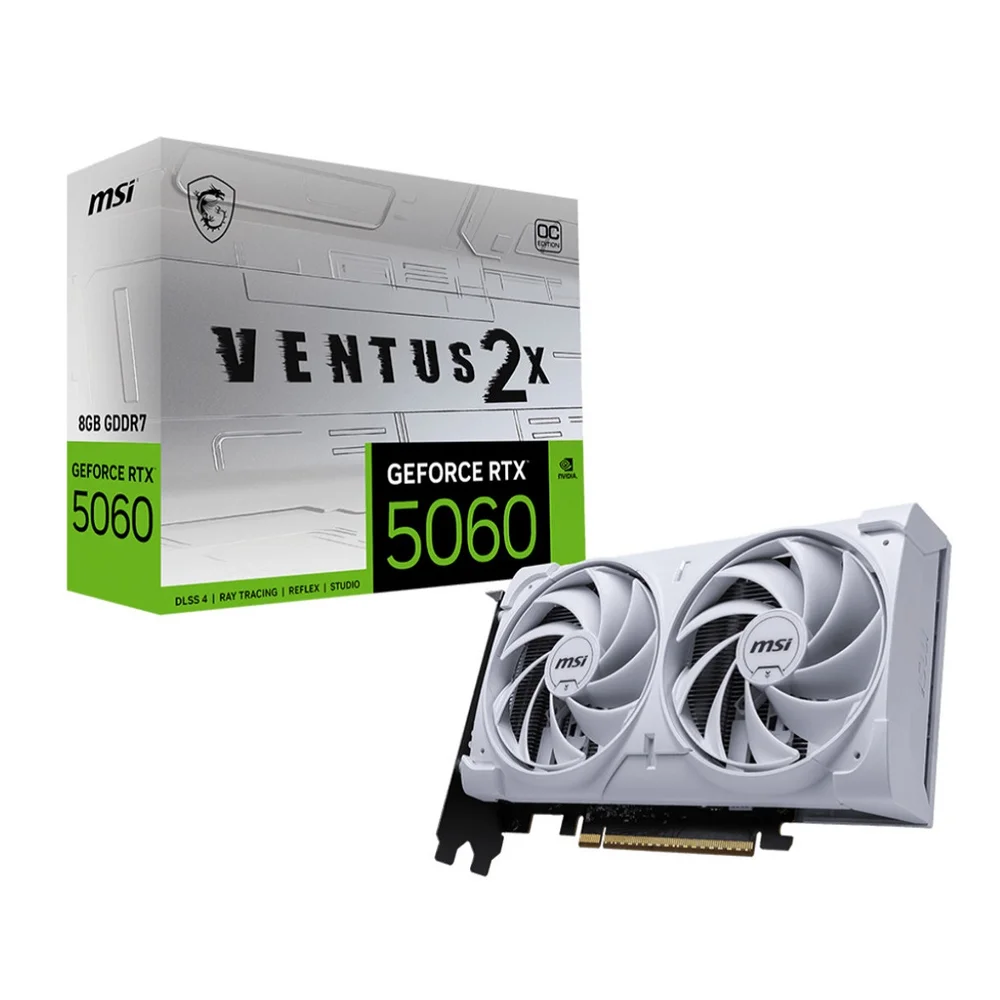 グラフィックボード・グラボ・ビデオカード MSI VENTUS 2X GeForce RTX 5060 Produtos com até 15 OFF no PIX KaBuM