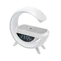 Luminária RGB Com Caixa De Som G Bluetooth RGB Speaker Com Relógio Carrega Celular
