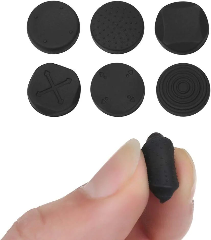 6 Grips Borracha De Silicone Para Ps Vita 1000 Fat Slim 2000 Thumbsticks Caps