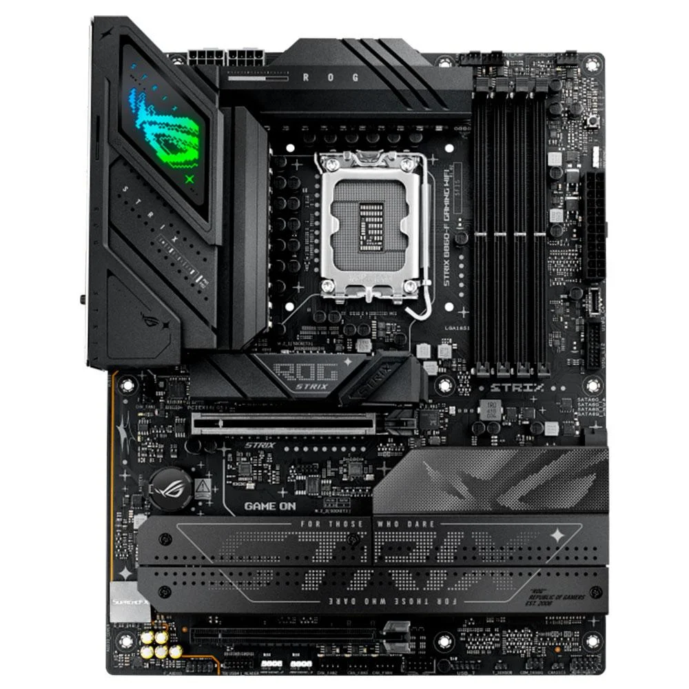Placa Mãe Asus Prime Rog Strix B860-f Gaming Wifi Ddr5 LGA 1851 Ultra Processors