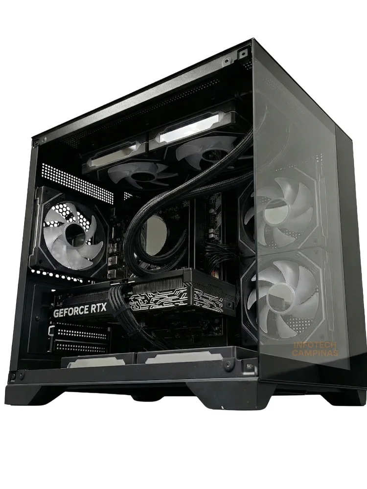 PC Gamer Aquário Preto | Ryzen 7 5700x | RTX 5060 8GB | 16gb Ram | SSD 1TB | Water Cooler 240mm | WINDOWS 11 Pro - view 3