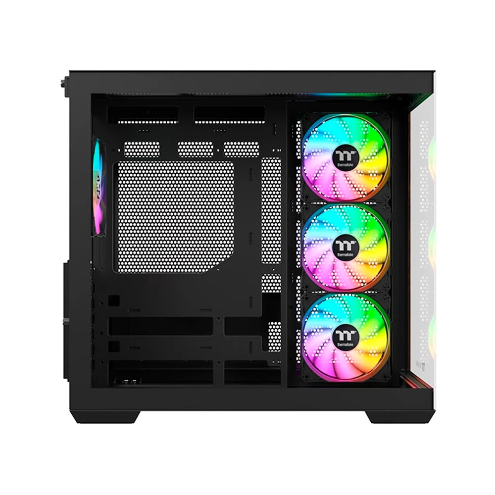Gabinete Gamer Thermaltake View 380 Wood Style Mid Tower Atx Com 4 Fans ARGB Preto Gabinete Gamer Thermaltake View 380 Wood Style Mid Tower Atx Com 4 Fans ARGB Preto